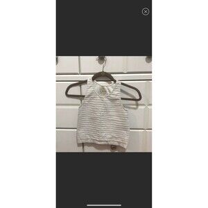 Sugarlips Cropped white Tank Top